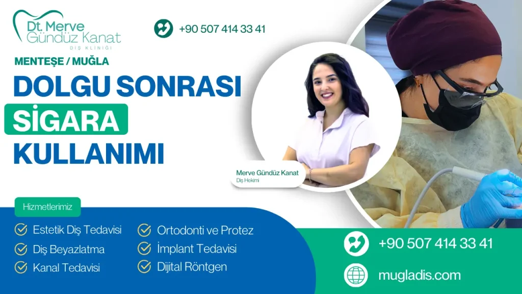 Diş dolgusu sonrası sigara tüketimi hakkında dikkat edilmesi gerekenler ve öneriler.