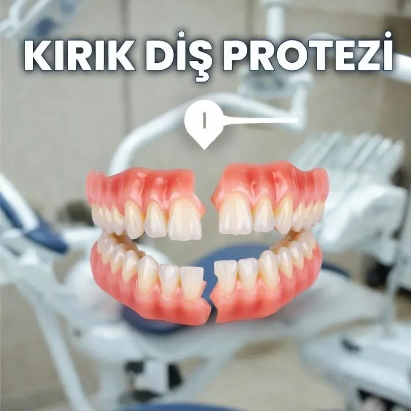 Diş protezi kırıldı ne yapmalıyım? Kırılan diş proteziniz mi var? Panik yapmayın! İkiye kırılmış hareketli protez gibi vakalarda bile onarım mümkün. Dt. Merve Gündüz Kanat Diş Kliniği Muğla Menteşe'de parçaları getirin, kısa sürede eski haline getirelim. Hemen arayın: +90 507 414 33 41